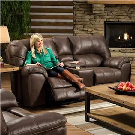 Reclining Loveseat with Cup Holders and Storage